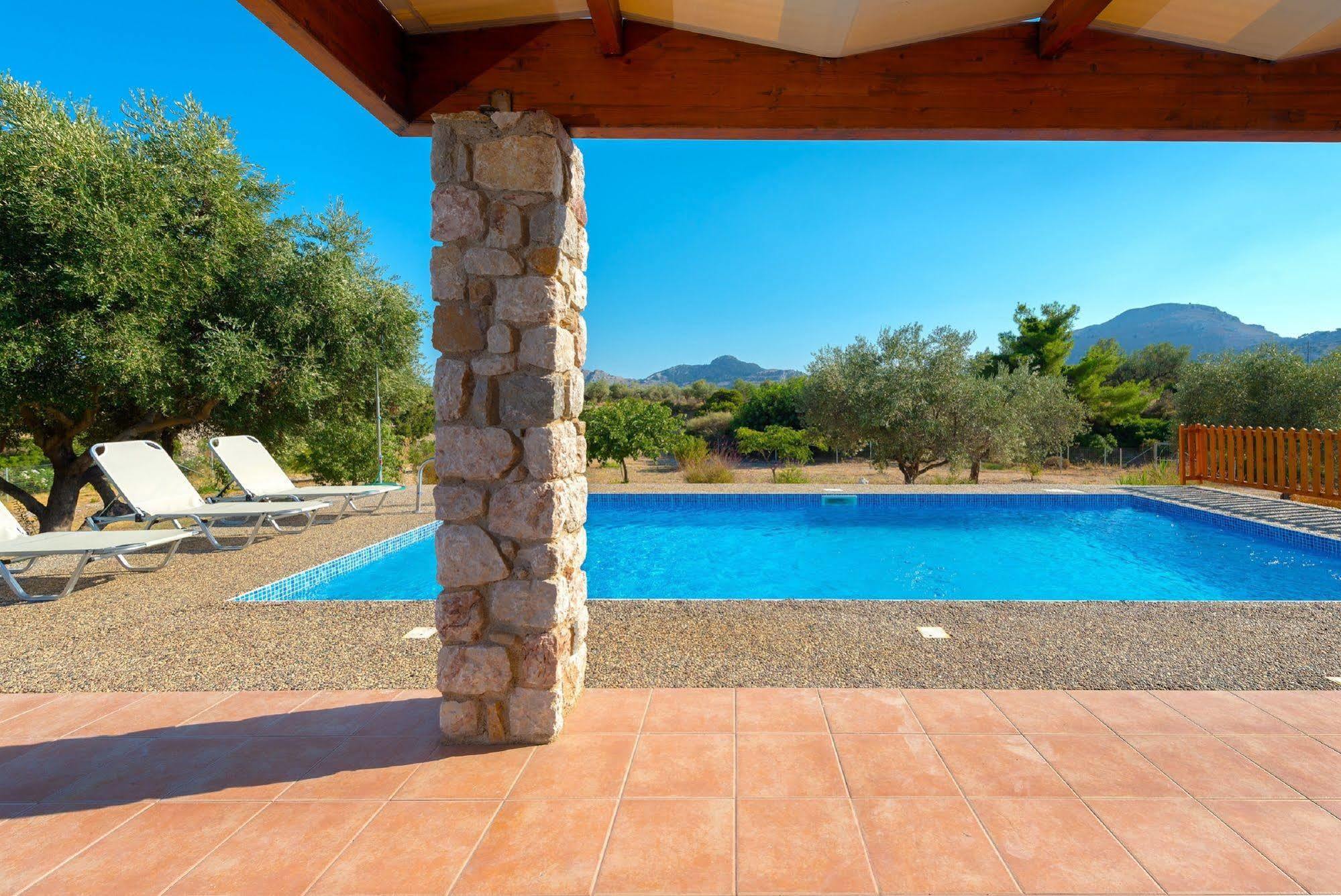 Olive Private Villa Swimming Pool 5 Bdr Kolymbia Rhodes Exteriér fotografie